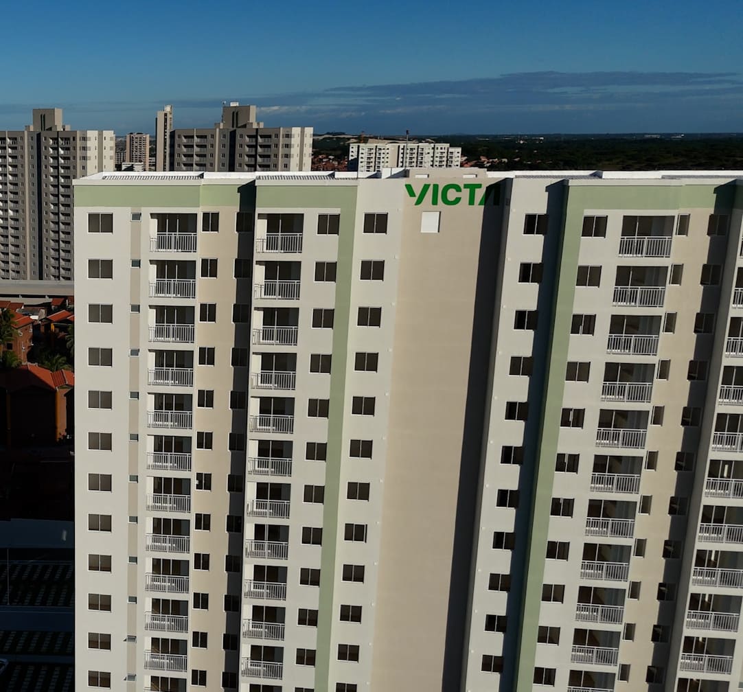 Imagem aérea do vista mar empreendimento localizado na Praia do Futuro